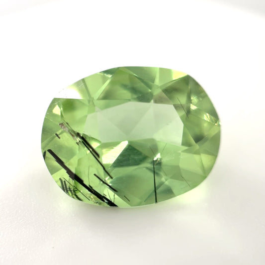 Earth Grown 5.4ct Rutilated Peridot – Loose Gemstone 10.3x13mm