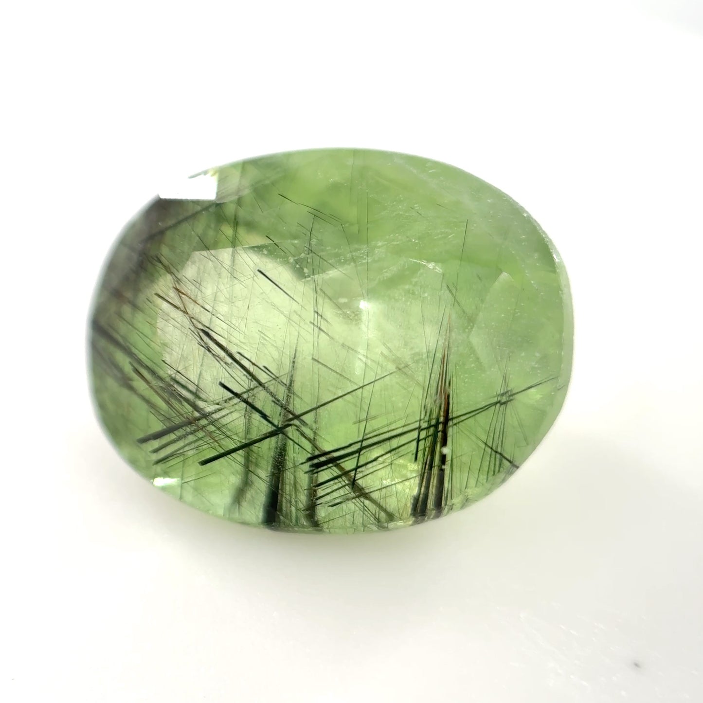1450-RPD-87 | 7.26ct Rutilated Peridot | 10.5x13.5mm