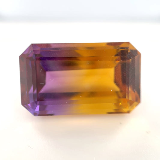 Earth Grown 30.7ct Ametrine – Loose Gemstone 14.2x23.5mm