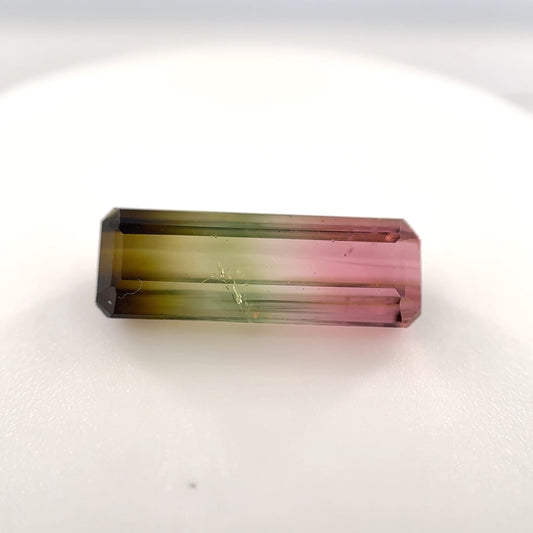 Earth Grown 3.94ct Multi-Color Tourmaline – Untreated Loose Gemstone 5.4x15.4mm