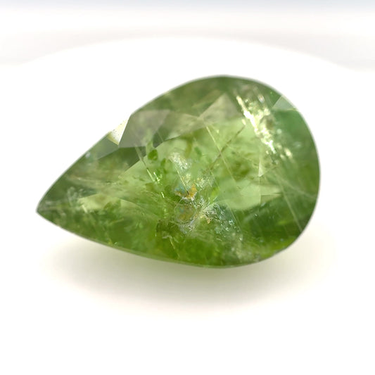 Earth Grown 11.15ct Green Paraiba Tourmaline – Loose Gemstone Pear Cut 13.3x19mm