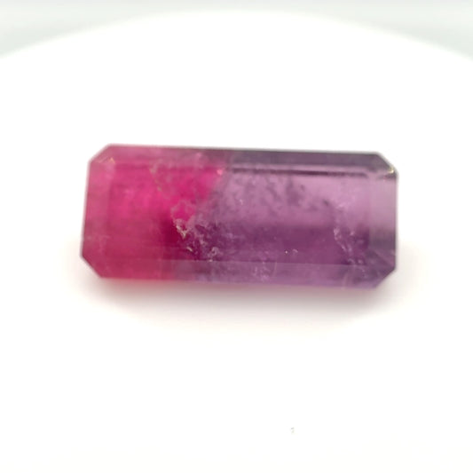 Earth Grown 4.85ct Bi-Color Tourmaline – Loose Gemstone 7.0x15.8mm