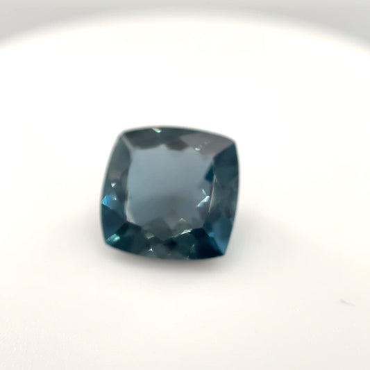 Earth Grown 2.2ct London Blue Topaz – Loose Gemstone Cushion Cut 7.7x7.8mm