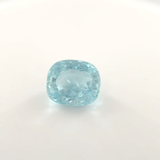 Earth Grown 0.8ct Blue Aquamarine – Loose Gemstone Cushion Cut 5.1x6mm