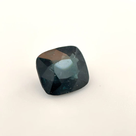 Earth Grown 0.97ct Teal Spinel – Untreated Loose Gemstone Cushion Cut 5.6x6.1mm