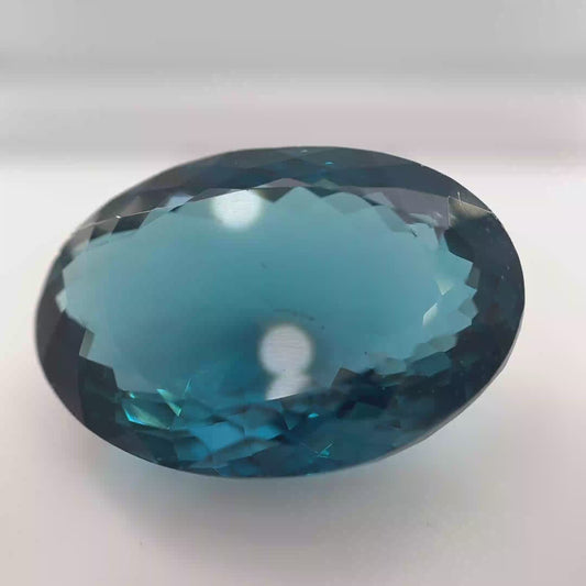 Earth Grown 43.2ct London Blue Topaz – Loose Gemstone Oval Cut 17.5x25.2mm