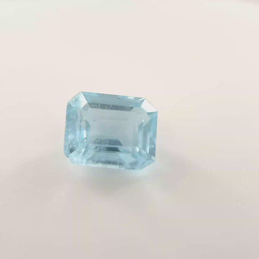 Earth Grown 0.95ct Blue Aquamarine – Loose Gemstone Octagon Cut 4.9x6.1mm