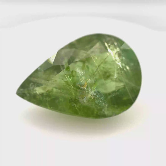 Earth Grown 11.15ct Green Paraiba Tourmaline – Loose Gemstone Pear Cut 13.3x19mm
