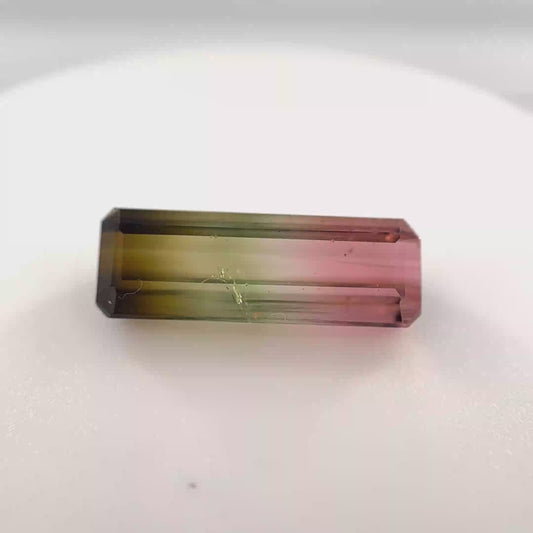 Earth Grown 3.94ct Multi-Color Tourmaline – Untreated Loose Gemstone 5.4x15.4mm