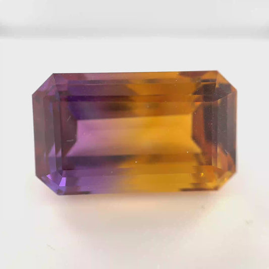 Earth Grown 30.7ct Ametrine – Loose Gemstone 14.2x23.5mm
