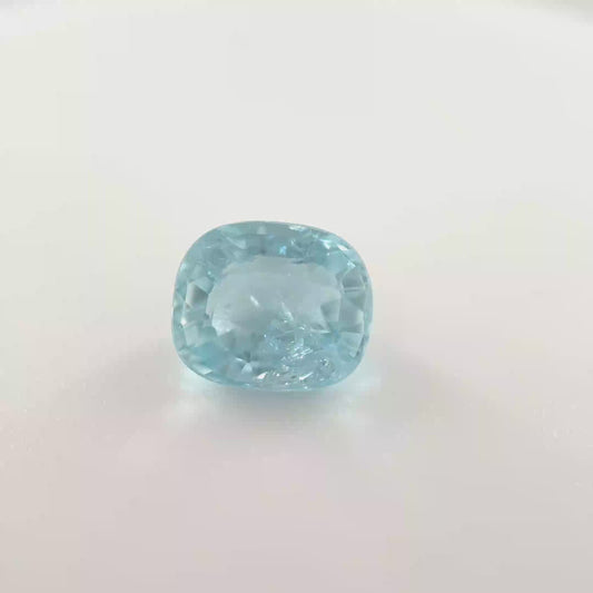 Earth Grown 0.8ct Blue Aquamarine – Loose Gemstone Cushion Cut 5.1x6mm