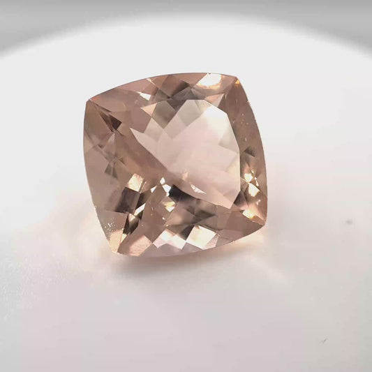 Earth Grown 5ct Morganite – Loose Gemstone 11.1x11.1mm