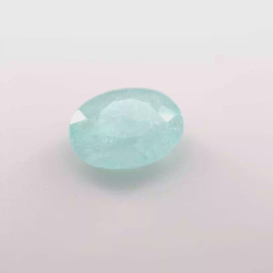 Earth Grown 0.9ct Blue Paraiba Tourmaline – Loose Gemstone Oval Cut 5.8x7mm
