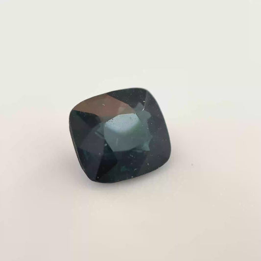 Earth Grown 0.97ct Teal Spinel – Untreated Loose Gemstone Cushion Cut 5.6x6.1mm