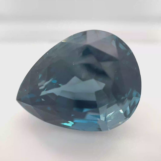 Earth Grown 45.3ct London Blue Topaz – Loose Gemstone Pear Cut 18.3x23mm