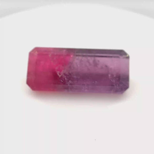 Earth Grown 4.85ct Bi-Color Tourmaline – Loose Gemstone 7.0x15.8mm